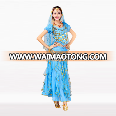 New indian sets puff sleeves belly dance wear for performance