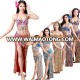 Wholesale cheap ladies 3 pieces elegant professional modern belly dance costume