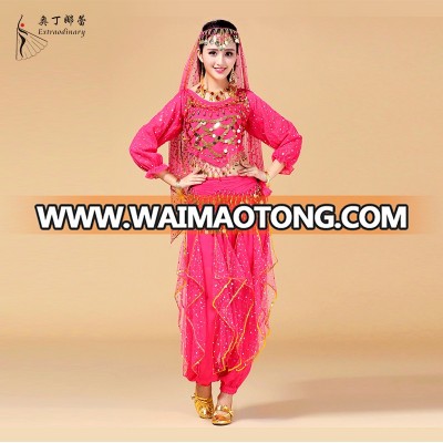 Hot New long sleeve belly dance wear sets for performance